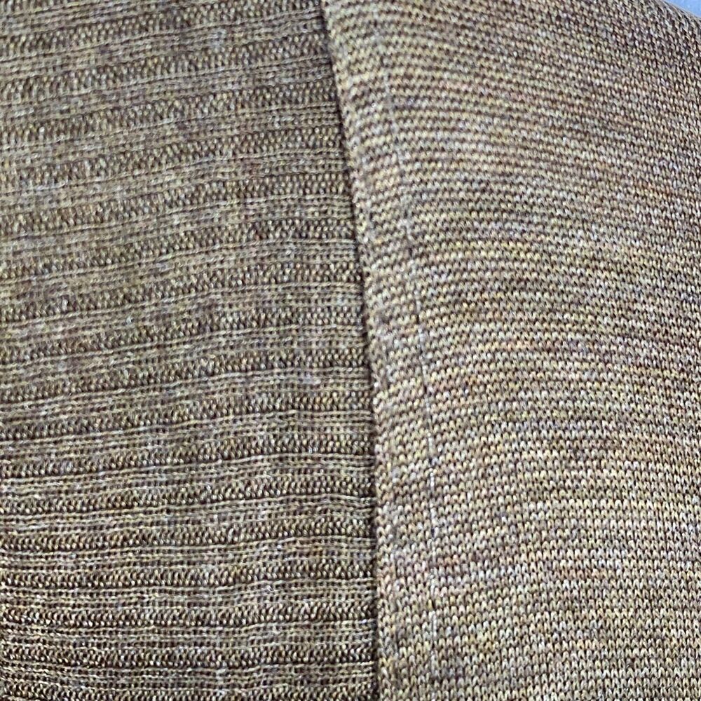 EILEEN FISHER Cardigan PL Silk Cotton Jersey Draped Open Front Long Sleeve Brown - Picture 6 of 15